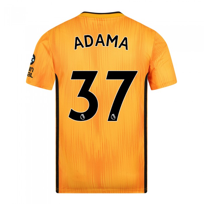 19-20 Wolves Home Shirt with ADAMA Print - Adult 19-20 Wolves Home Shirt with ADAMA Print - Adult