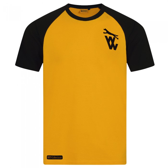 1877 Baseball T -Shirt - Gold 1877 Baseball T -Shirt - Gold