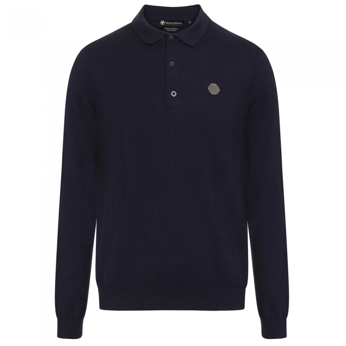 Molineux Long Sleeved Polo - Navy Molineux Long Sleeved Polo - Navy