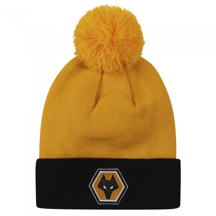 Premium Logo Bobble Hat - Gold - Kids Premium Logo Bobble Hat - Gold - Kids