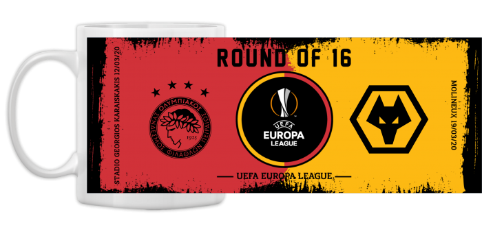 Round of 16 v Olympiacos Graphic Mug Round of 16 v Olympiacos Graphic Mug