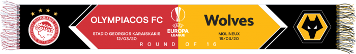 Round of 16 v Olympiacos Woven Match Scarf Round of 16 v Olympiacos Woven Match Scarf