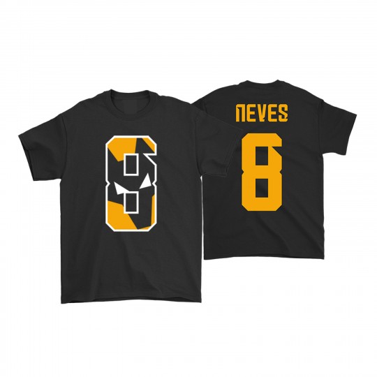 Neves 8 Name and Number T-Shirt Black - Kids