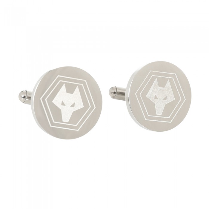 Round Crest Cufflinks - Stainless Steel Round Crest Cufflinks - Stainless Steel