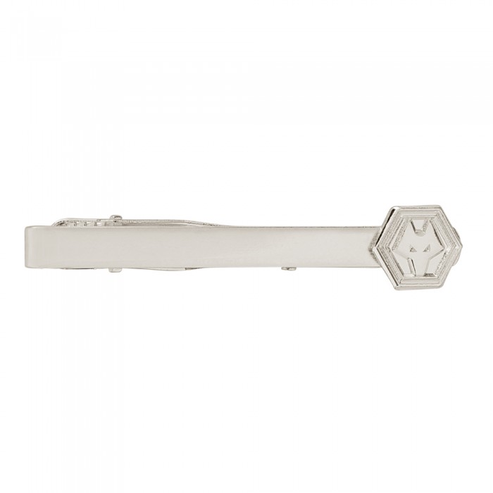 Silver Plated Crest Tie Slide Silver Plated Crest Tie Slide