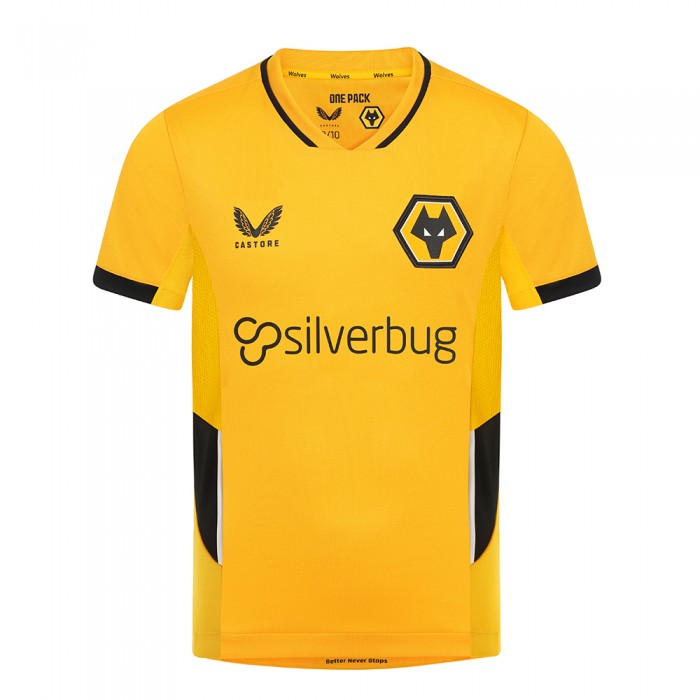 2021-22 Wolves Home Shirt - Junior 2021-22 Wolves Home Shirt - Junior