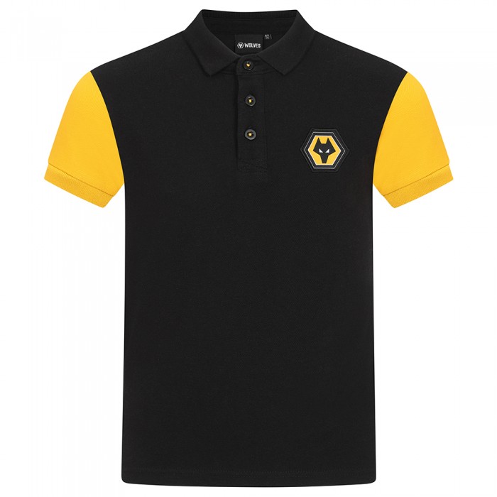 Essentials Crest Polo - Black - Kids Essentials Crest Polo - Black - Kids