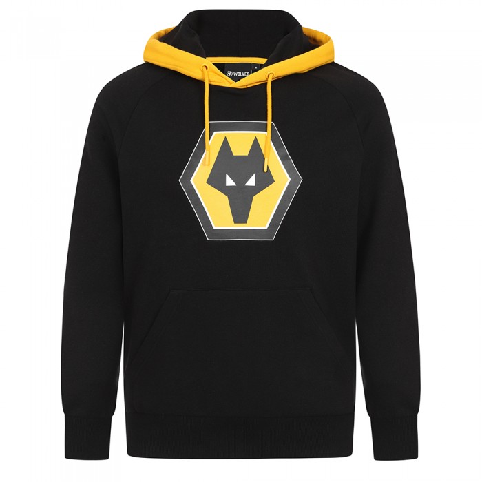 Essentials Large Crest Hoodie - Black - Kids Essentials Large Crest Hoodie - Black - Kids