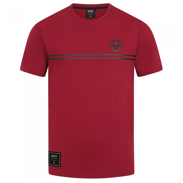 Terrace Stripe T-Shirt - Burgundy Terrace Stripe T-Shirt - Burgundy
