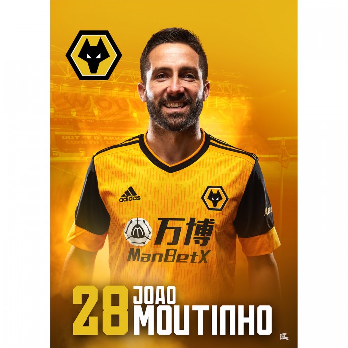 Joao Moutinho Wolves FC A3 Poster 20/21 Joao Moutinho Wolves FC A3 Poster 20/21