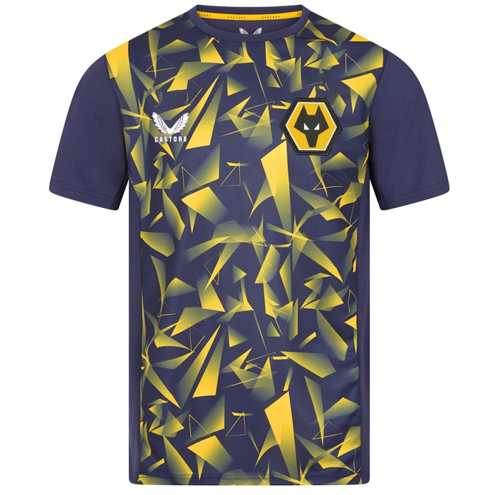 22-23 Matchday Warm Up T-Shirt - Peacoat/Gold -Jnr 22-23 Matchday Warm Up T-Shirt - Peacoat/Gold -Jnr