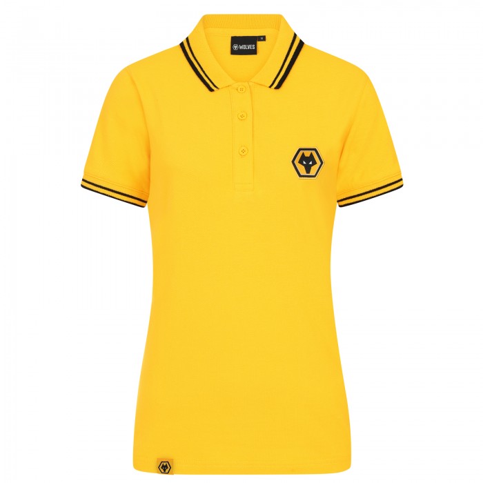 Essentials Tipped Polo - Gold - Womens