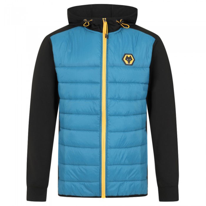 Progression Zip through Hybrid Jacket - Teal Progression Zip through Hybrid Jacket - Teal