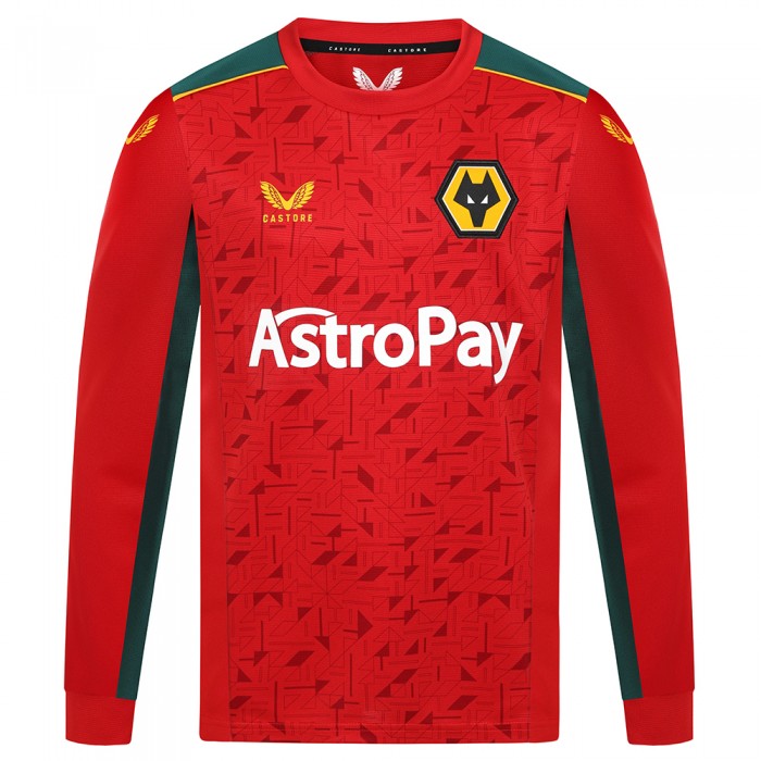 2023-24 Wolves Away Shirt - L/S - Junior 2023-24 Wolves Away Shirt - L/S - Junior