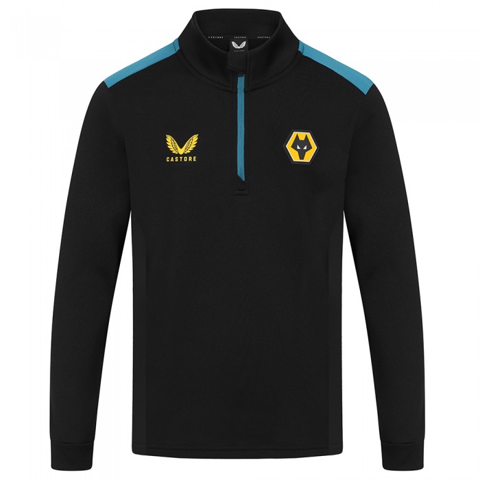 2023-24 Wolves Training 1/4 Zip Top-Coach-Jnr 2023-24 Wolves Training 1/4 Zip Top-Coach-Jnr