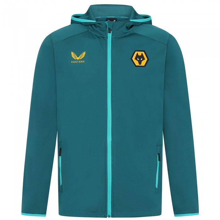 2023-24 Wolves Travel Hooded Jacket - Players 2023-24 Wolves Travel Hooded Jacket - Players