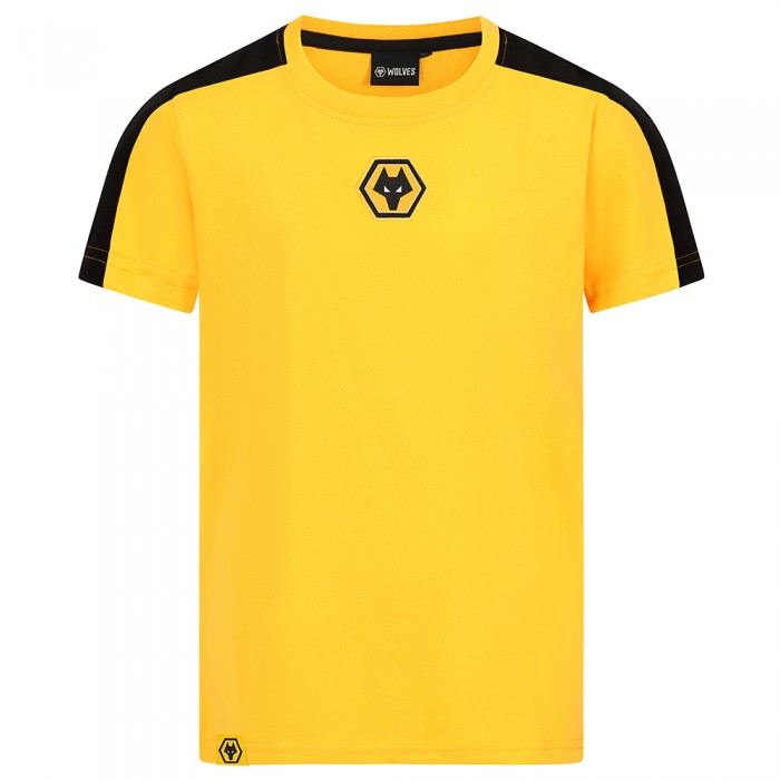 Essentials Contrast Panel T-Shirt - Gold - Kids Essentials Contrast Panel T-Shirt - Gold - Kids