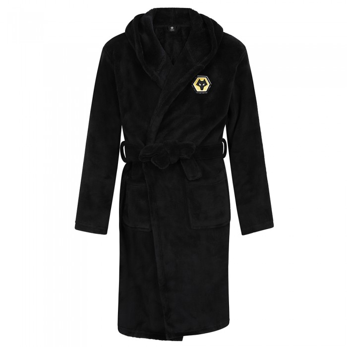 Tonal Crest Dressing Gown - Black - Kids Tonal Crest Dressing Gown - Black - Kids