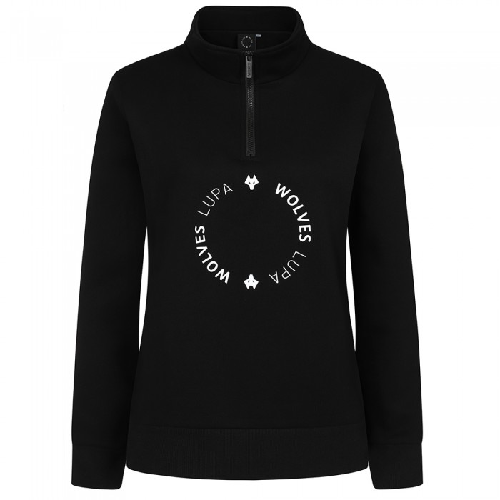 Lupa 1/4 Zip Sweat - Black - Womens Lupa 1/4 Zip Sweat - Black - Womens