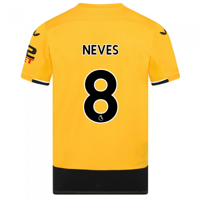 Ruben Neves 2022-23 Wolves Home Shirt - Adult