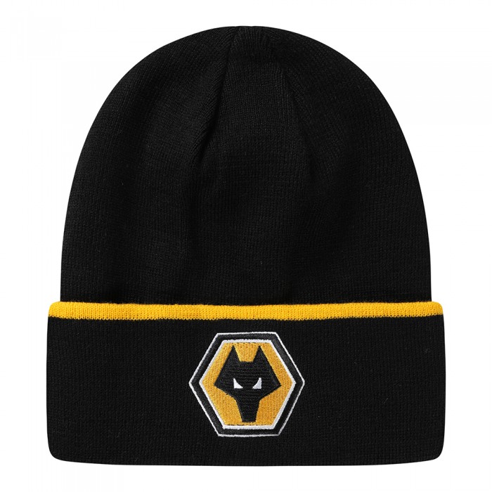 Tipped Cuff Knitted Hat - Black Tipped Cuff Knitted Hat - Black