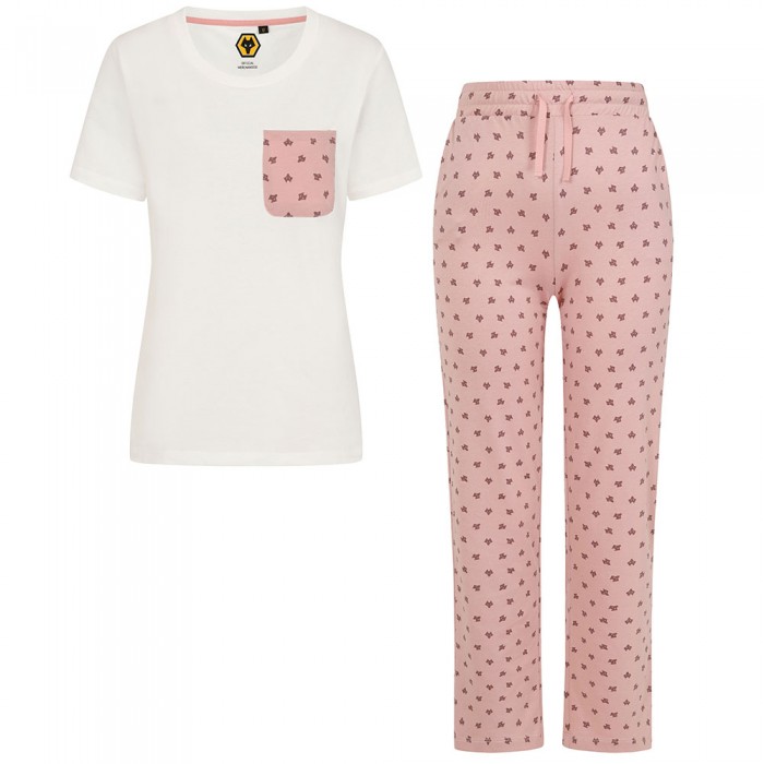 Wolves Cotton Pocket Pyjama Set - Women Wolves Cotton Pocket Pyjama Set - Women