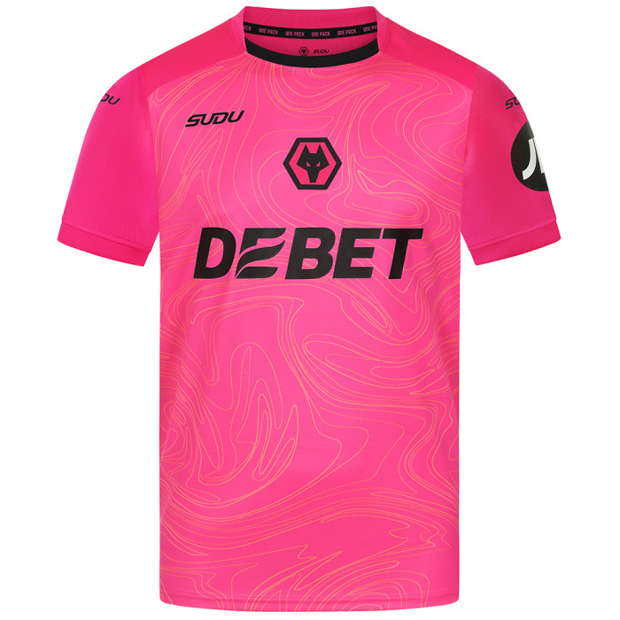 2024-25 Wolves GK Away Shirt - Pink - Adult 2024-25 Wolves GK Away Shirt - Pink - Adult