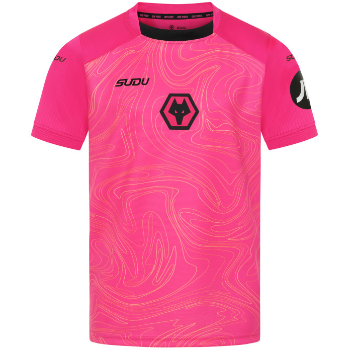 2024-25 Wolves GK Away Shirt - Pink - Junior SS