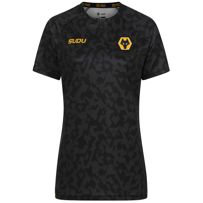 2024-25 Pre Match T-Shirt - Black/Gold - Womens 2024-25 Pre Match T-Shirt - Black/Gold - Womens
