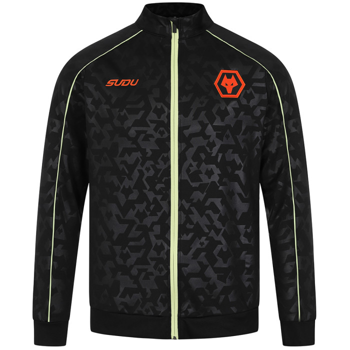 2024-25 Pre Match Anthem Jacket - Black/Lime