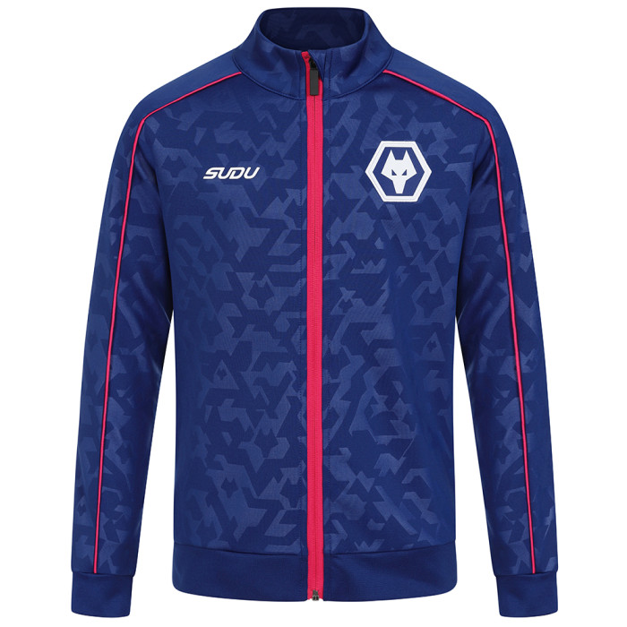 2024-25 Pre Match Anthem Jacket - Junior-Blue/Pink