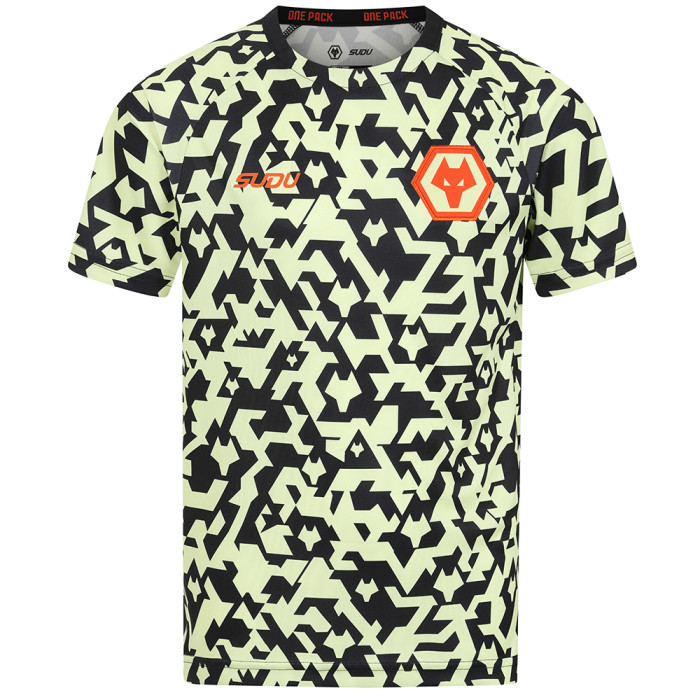 2024-25 Pre Match T-Shirt - Black/Lime - Junior 2024-25 Pre Match T-Shirt - Black/Lime - Junior