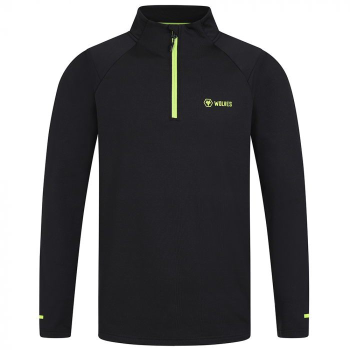 Progression 1/4 Zip Midlayer - Black / Green