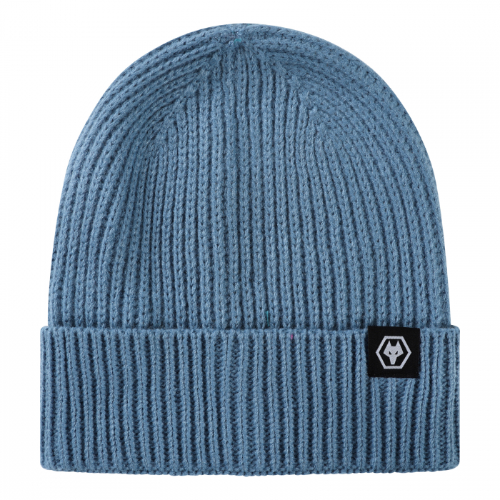 Ribbed Beanie Hat - Blue