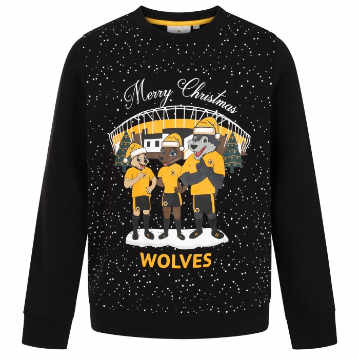 Chrstmas Wolfie Sweatshirt - Kids Chrstmas Wolfie Sweatshirt - Kids