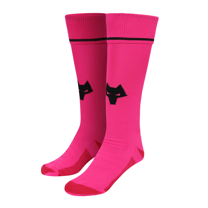 2024-25 Wolves GK Away Sock - Pink - Junior