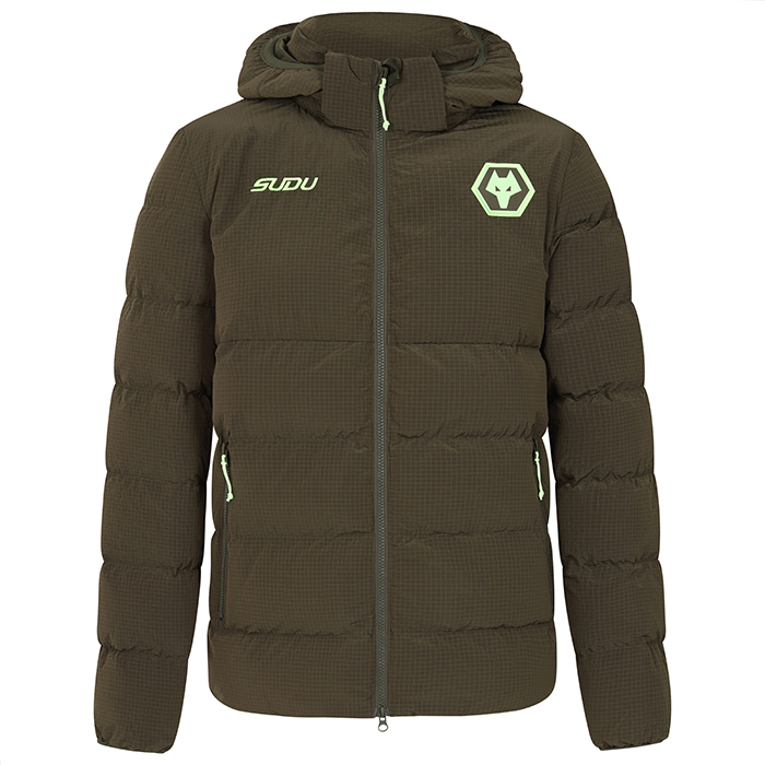 2025-26 Players Travel Padded Jacket - Dark Khaki 2025-26 Players Travel Padded Jacket - Dark Khaki