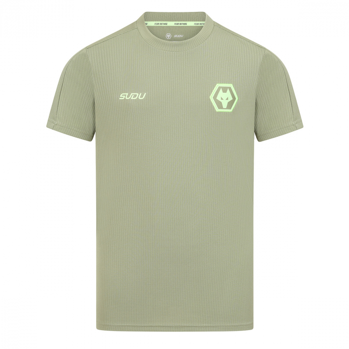 2025-26 Players Travel T-Shirt - Khaki - Junior