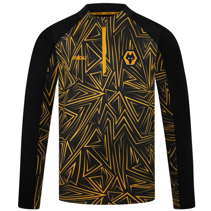 2025-26 Home Pre Match 1/4 Zip - Black - Junior
