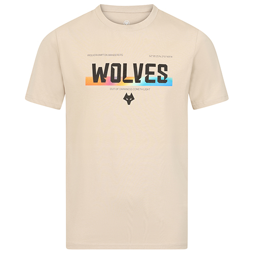 Gradient Wordmark T-Shirt - Beige