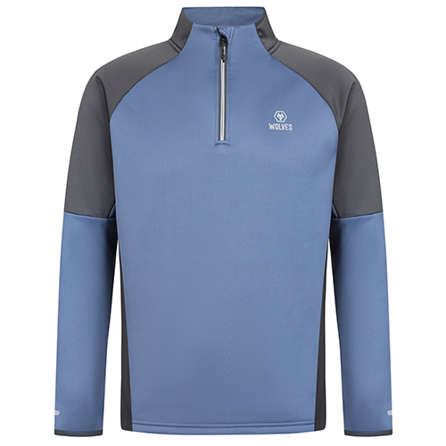 Progression 1/4 Zip - Blue/Grey