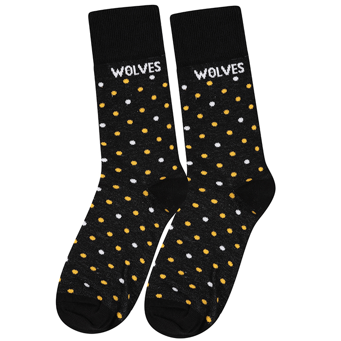 Polka Wolfhead Sock