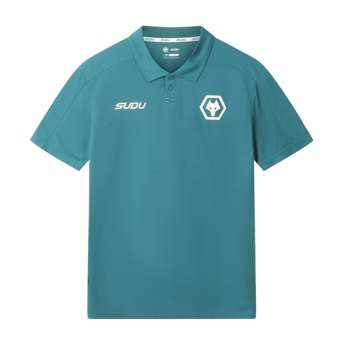 2026-27 Wolves Players Travel Polo - Deep Teal