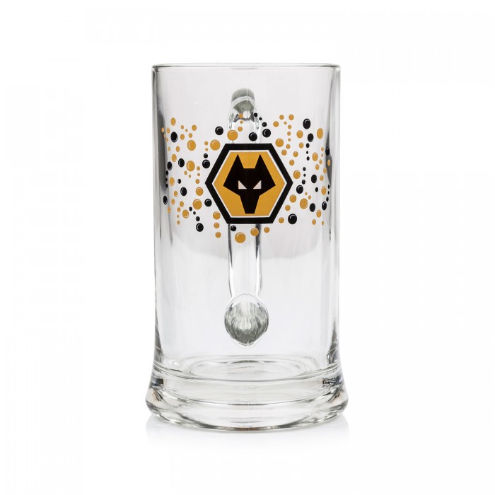 Wolves FC glass pint tankard