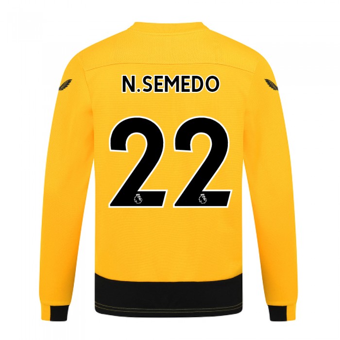 2022-23 Wolves Home Shirt - Long Sleeve - Junior