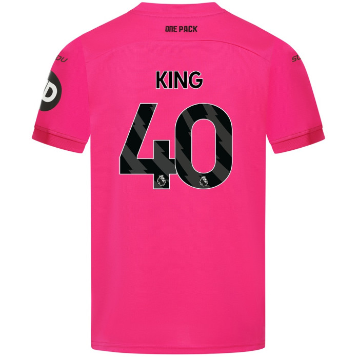 2024-25 Wolves GK Away Shirt - Pink - Junior SS