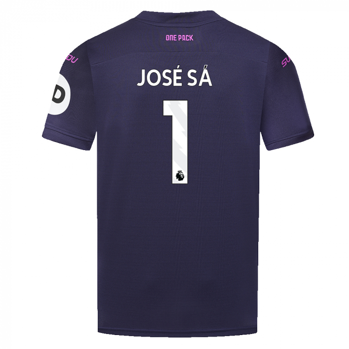 2024-25 Wolves GK 3rd Shirt - Navy - Junior SS 2024-25 Wolves GK 3rd Shirt - Navy - Junior SS