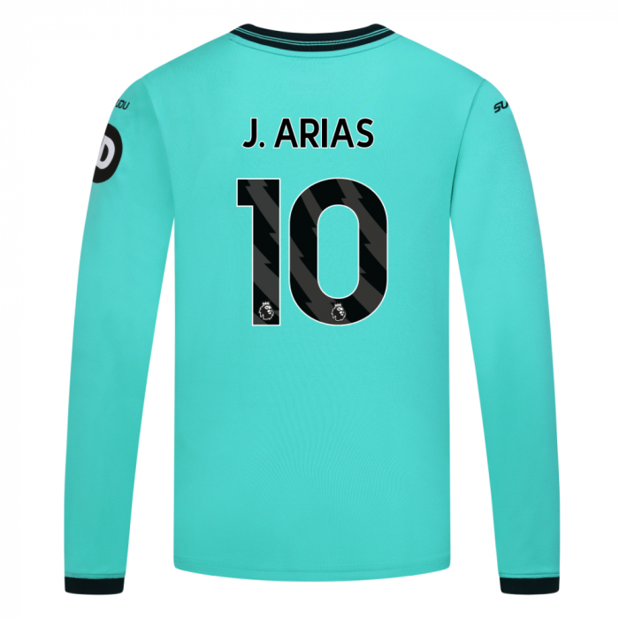 2025-26 Wolves Away Shirt - Junior - LS