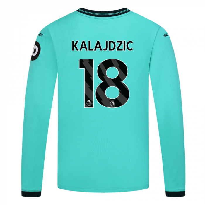 2025-26 Wolves Away Shirt - Junior - LS