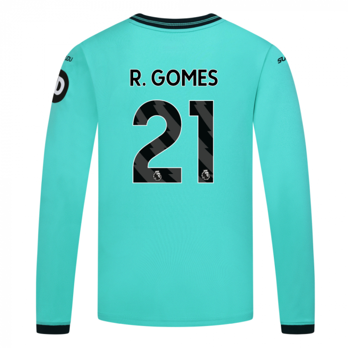 2025-26 Wolves Away Shirt - Junior - LS